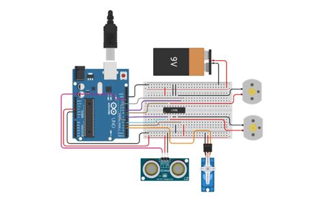 Circuit Design Car Tinkercad