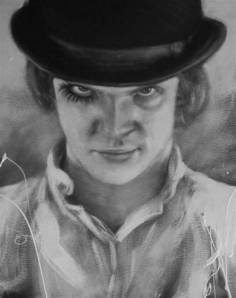 Clockwork Orange Illustration Potrait Alex Delarge