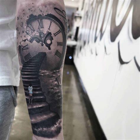 Clockwork Stairs Tattoo Best Tattoo Ideas Gallery Cool Tattoos