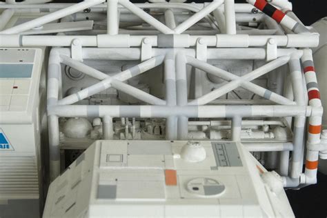 Close Up View Of Plumbing And Details From Space 1999 Eagle Model