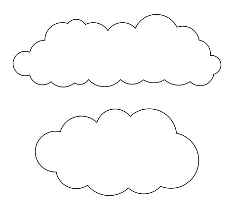 Cloud Template 10 Free Pdf Printables Printablee