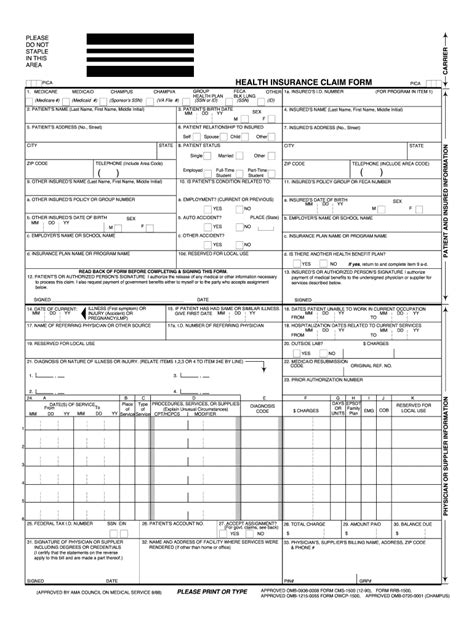 Cms 1500 Template For Word Complete With Ease Airslate Signnow