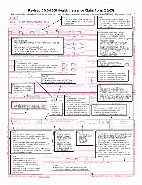 Cms Claim Form 1500 Instructions Form Resume Examples Ezvggzrvjk