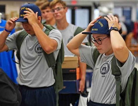 Coast Guard Academy Class Of 2025 Start Swab Summer