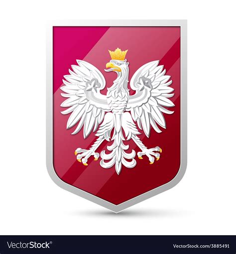 Coat Arms Poland Royalty Free Vector Image Vectorstock