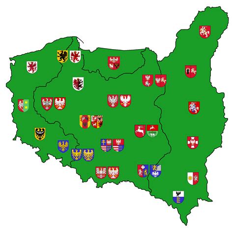 Coats Of Arms Of The Voivodeships Of The Ii And Iii Polish Republic R