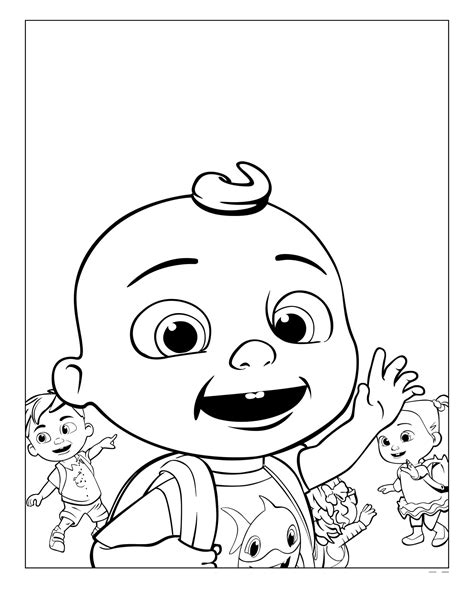 Cocomelon Coloring Pages Printable for Kids