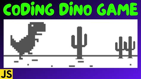 Coding Chrome Dino Game In Javascript With A Html Canvas Complete