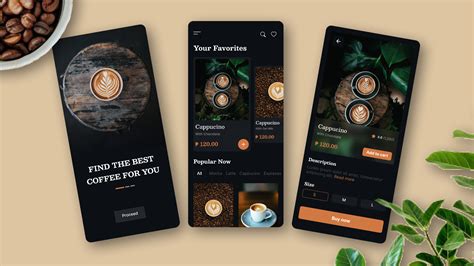 Coffee Shop Mobile App Figma Community