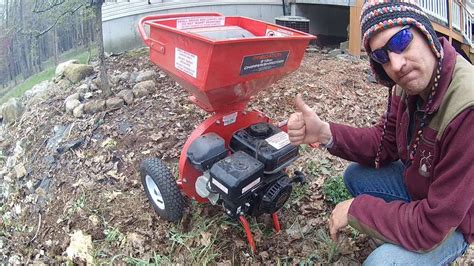 Cold Start Harbor Freight Predator Wood Chipper 62323 Youtube