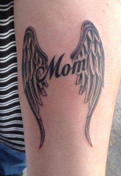 Collection Of 25 Mom Angel Tattoo Mother Tattoos Wings Tattoo Mom