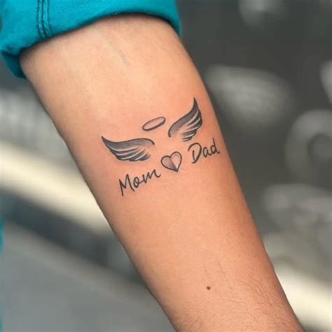 Collection Of 30 Best Mom Dad Tattoos On Hand For Boys Tiptopgents