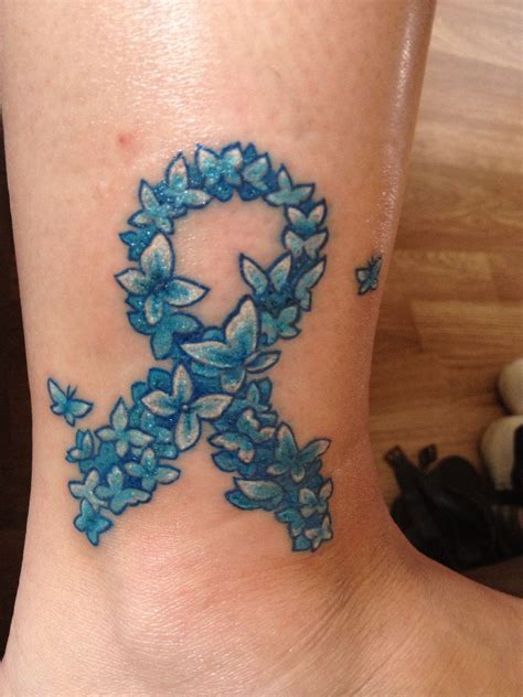 20 Meaningful Colon Cancer Ribbon Tattoo Designs