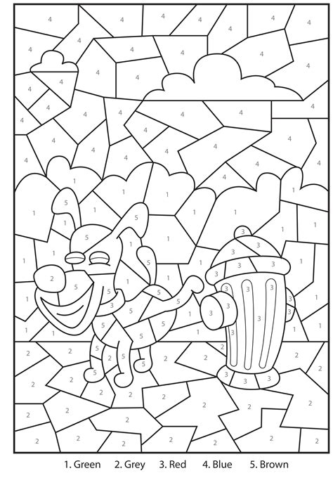 Free Color by Number Printables for Kids