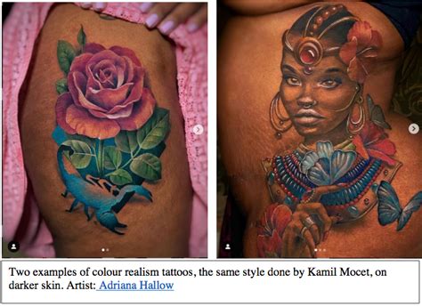 Color Tattoos On Dark Skin Healed Ensure A Good Podcast Picture Gallery