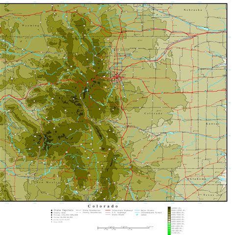 Colorado Elevation Map: Peaks and Valleys Explained