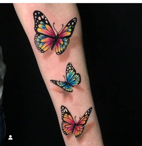 Colorful Butterfly Tattoo Designs and Meanings