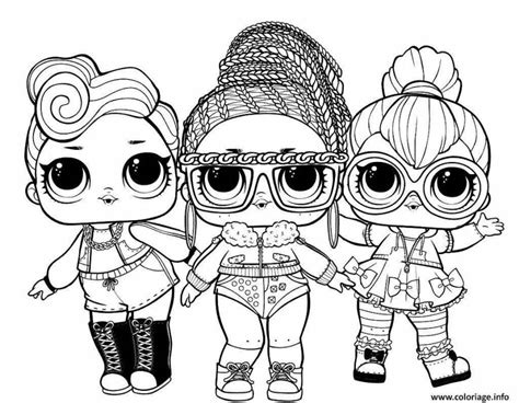 Coloring Pages Doll Lol Family 38 Pcs Download Or Print For Free 19854