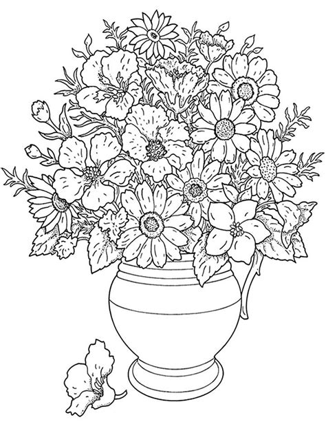 10 Free Flower Coloring Pages to Print Instantly