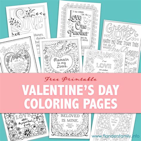 Coloring Pages For Valentine S Day Flanders Family Home Life