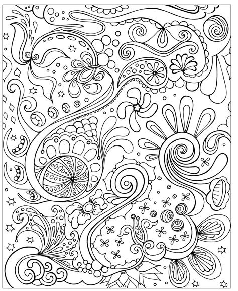 Printable Hard Coloring Pages for Adults and Teens