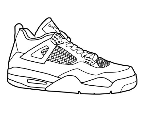 Coloring Pages Shoes Printable Coloring Home