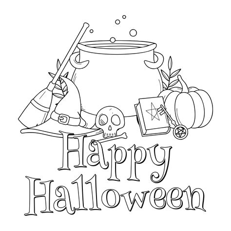 Free Halloween Coloring Sheets: 10 Spooky Designs