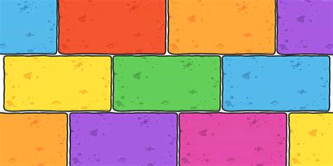 Colourful Brick Wall Classroom Display Editable