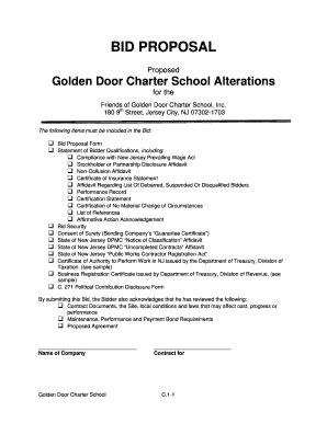 Construction Bid Response Template Fill Online Printable Fillable