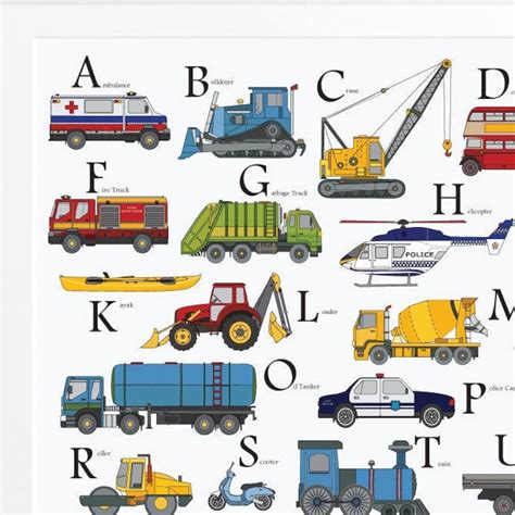 Construction Vehicle ABC Printables for Kids