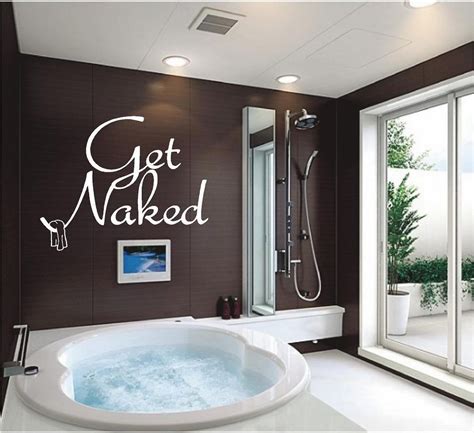 Contemporary Bathroom Wall Decal Ideas Feats Stylish Fixtures Inside