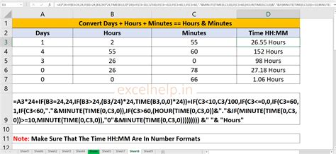 Convert Days Hours Minutes Into Time Excel Help