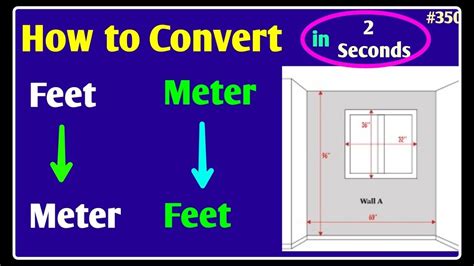 Convert Meters To Feet Youtube