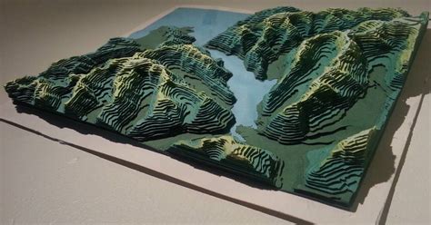 Convert Topographic Map To 3D Model United States Map