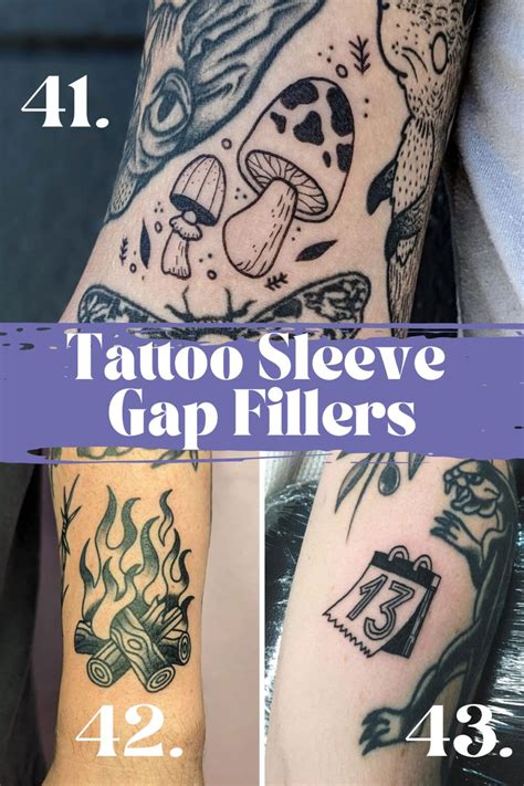 Coolest Tattoo Filler Ideas That Will Perfect Your Sleeve Tattoo Glee Tattoo Filler Cool