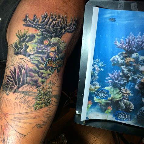 Coral Tattoo In Session Brassmonkeytattooco Pango555 Tattoos Coral