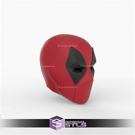 Cosplay Stl Files Deadpool Mask 3D Print Wearable Specialstl