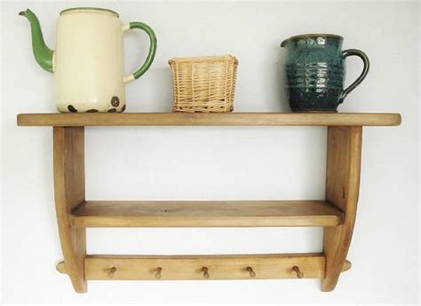 Country Cottage Shelf With Wooden Pegs By Seagirl And Magpie