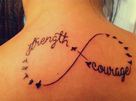 Courage Infinity Tattoo Tattoos Tatuajes Tattoo Tattos Tattoo Designs