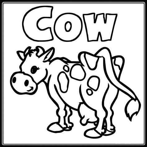 Cow Coloring Pages For Kids At Getdrawings Free Download