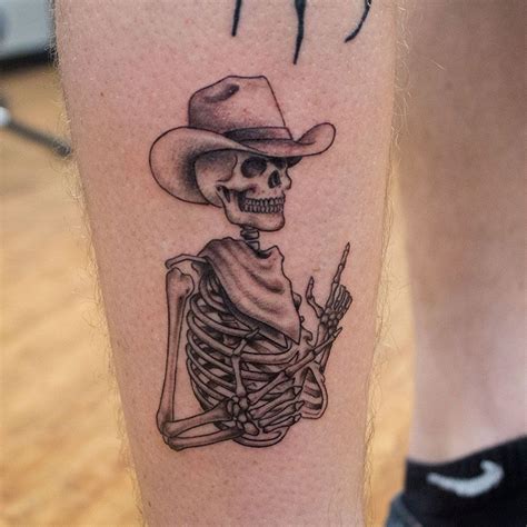 Cowboy Skeleton Tattoo Designs and Meanings Explained