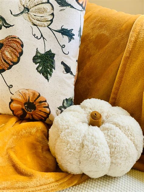 Cozy Autumn Decorating Fall Pumpkins Pillows Fall Decorate With