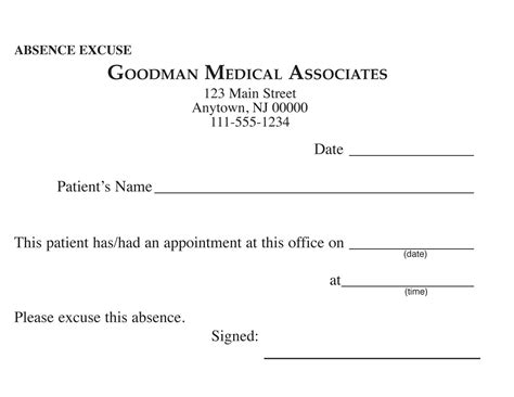 Creating Fake Doctor S Note Excuse Slip 12 Templates For Word