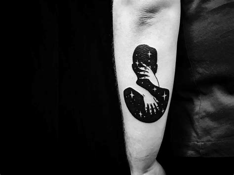 Creative Negative Space Tattoo Ideas Negative Space Tattoo Space