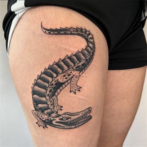 Crocodile Tattoo Designs Ideas Cloak Dagger London