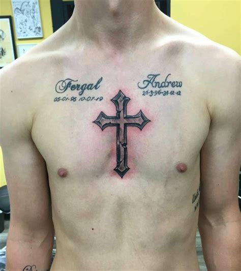 7 Meaningful Cross Chest Tattoo Designs and Ideas