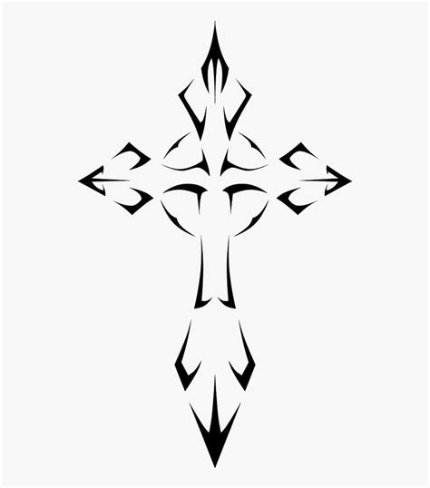 Cross Cruz Tattoo Tatuagem Tribal Lucianoballack Best Tribal Cross Tattoo Hd Png