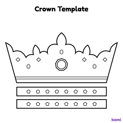 Crown Template Simple For Teachers Perfect For Grades 1St 2Nd 3Rd 4Th K Pre K Arts Music Classroom Resources Kami Library