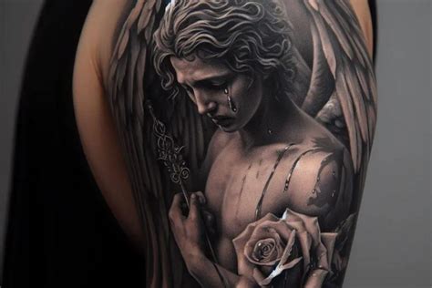 Crying Angel Tattoo