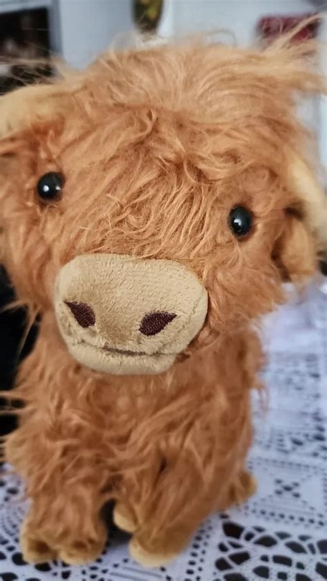 Cuddly Highland Cow 25 Cm Plush Soft Cattle Scottish Highland Cows